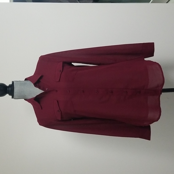 Vero Moda sheer button up blouse - Picture 2 of 8